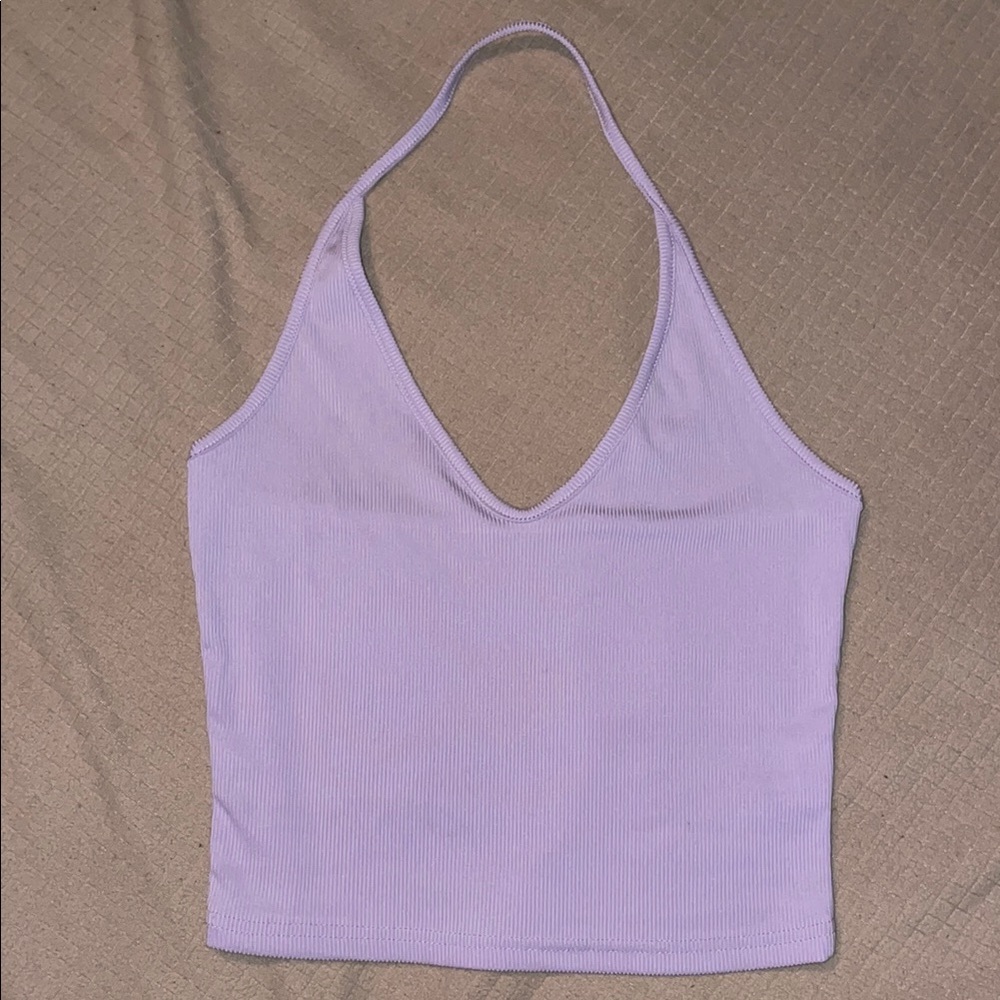 Lavender Halter Crop Top